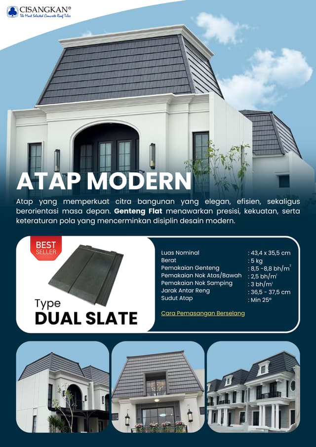 Flyer Atap Modern